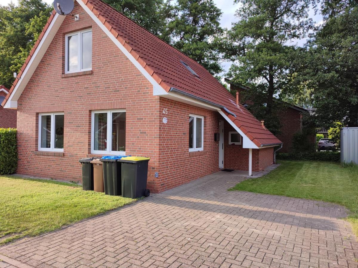 Idyllisches Ferienhaus nähe Badesee Papenburg Exterior foto